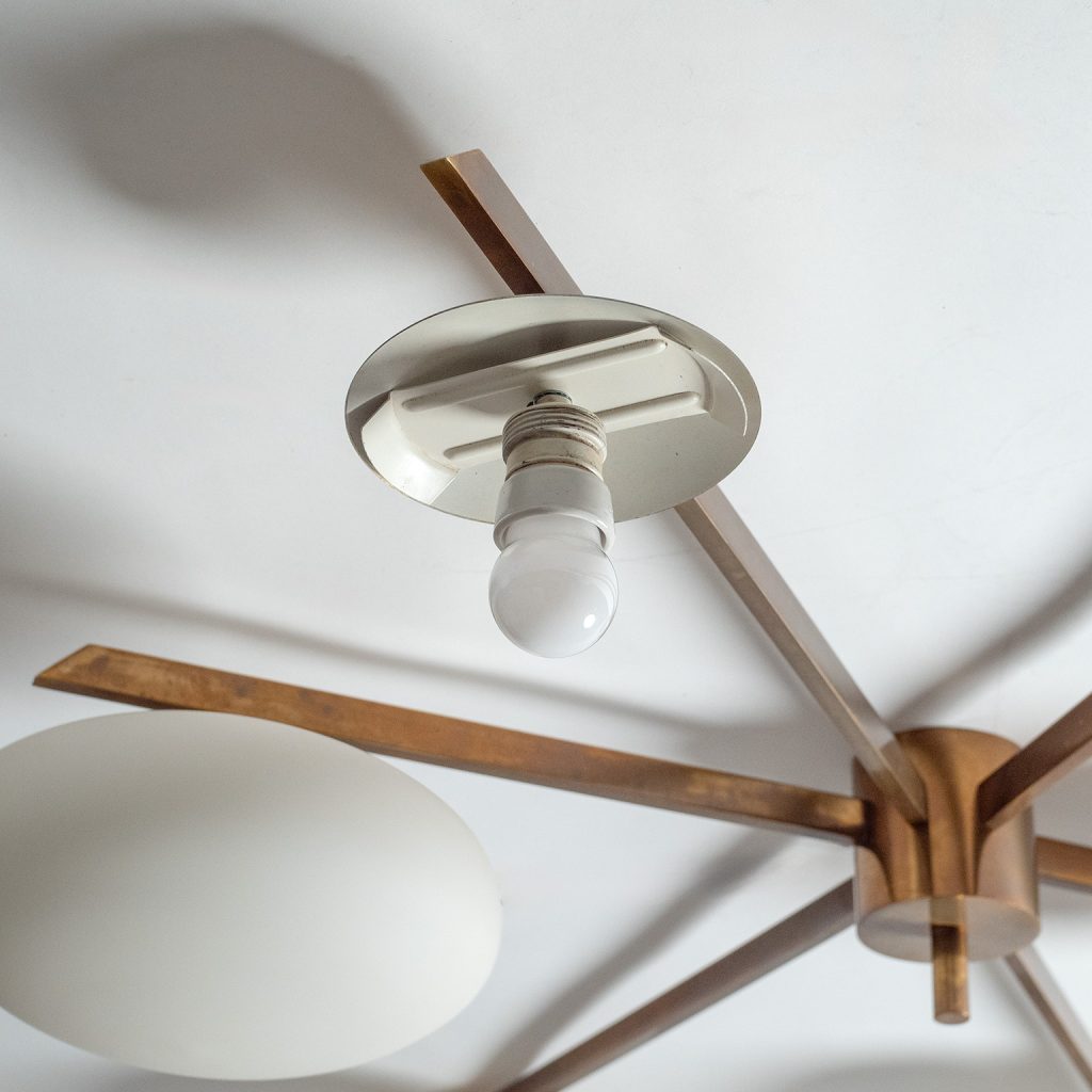 Angelo Lelii Sei Lune Ceiling Light, 1961