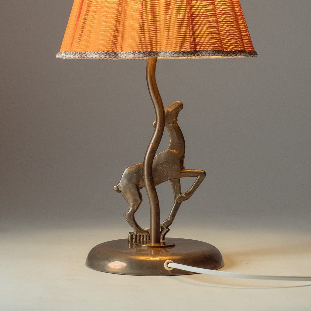 Swedish Brass Table Lamp, 1940s