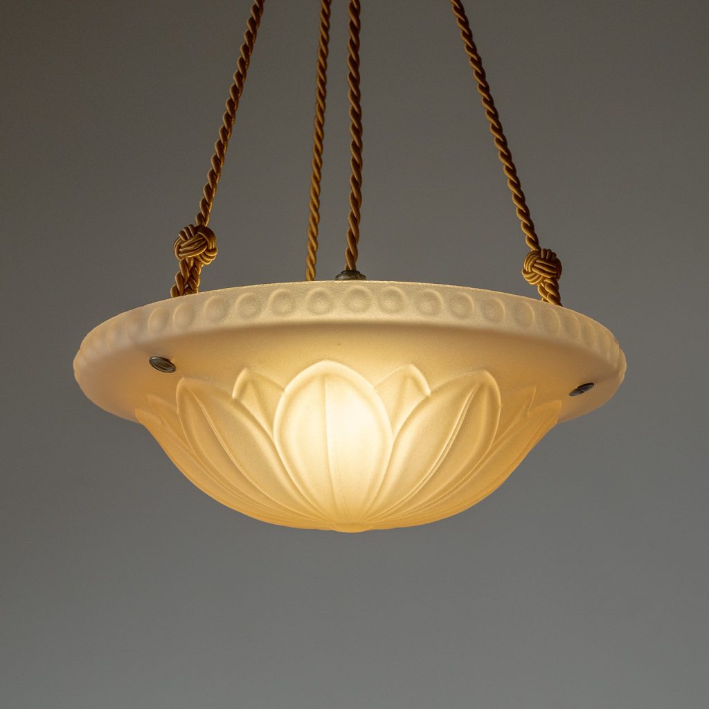 Harald Notini Havanna Glass Suspension Light, 1930s