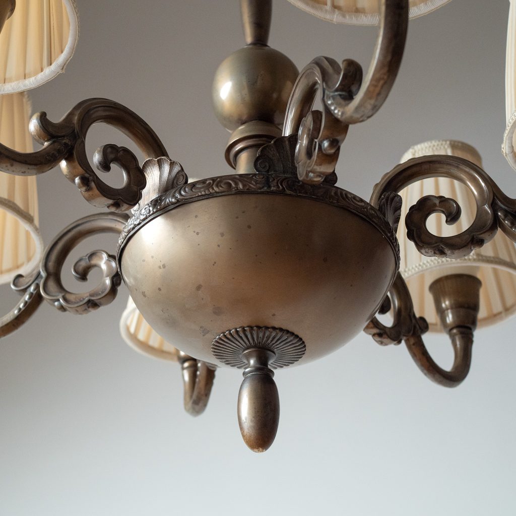 Elis Bergh Swedish Grace Chandelier, 1920s