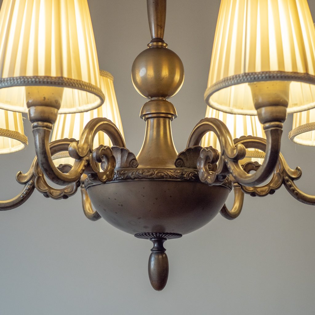 Elis Bergh Swedish Grace Chandelier, 1920s