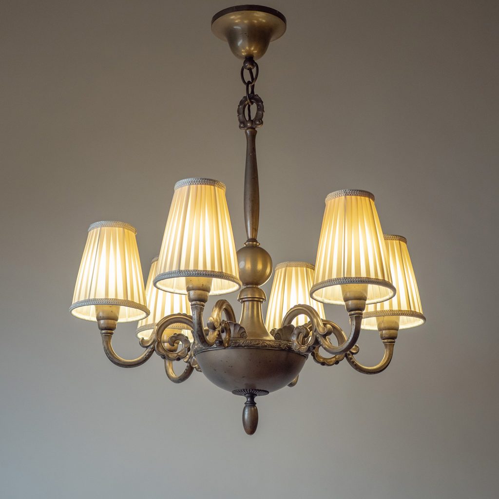 Elis Bergh Swedish Grace Chandelier, 1920s