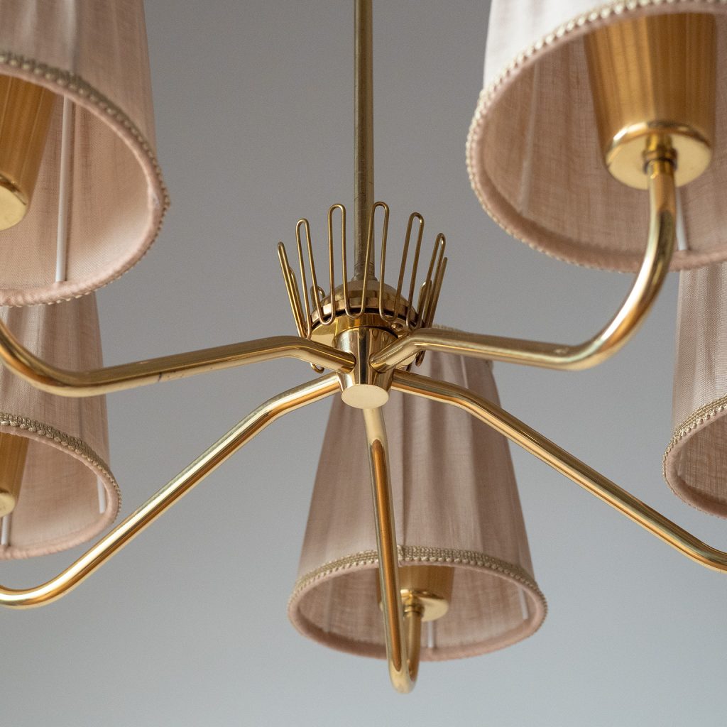 Brass Chandelier by ASEA, 1950s
