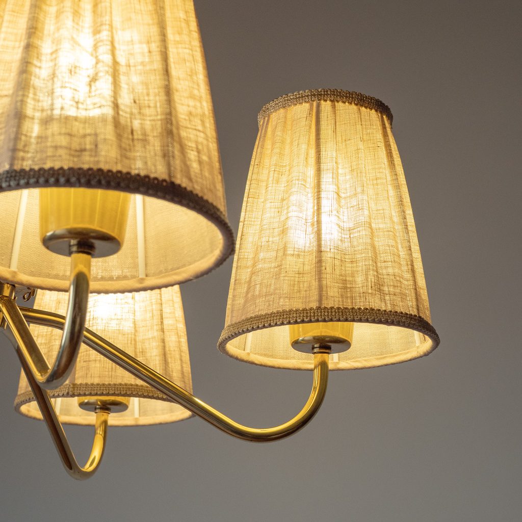 Brass Chandelier by ASEA, 1950s