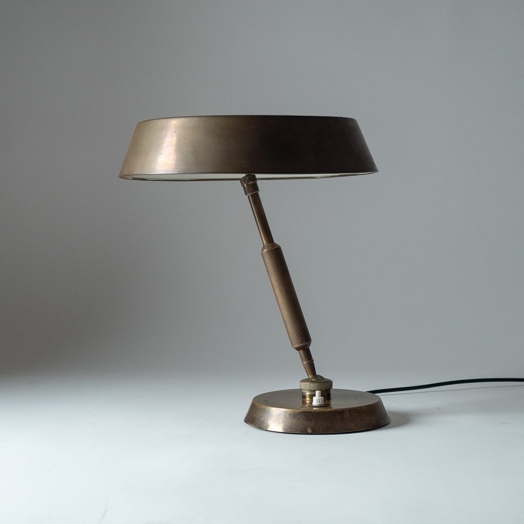 Italian Brass Desk Lamp, circa 1950
