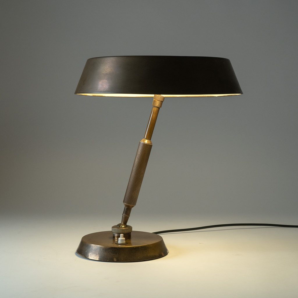 Italian Brass Desk Lamp, circa 1950