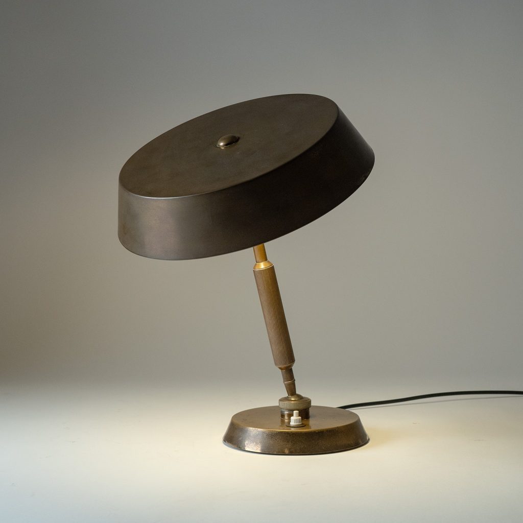 Italian Brass Desk Lamp, circa 1950