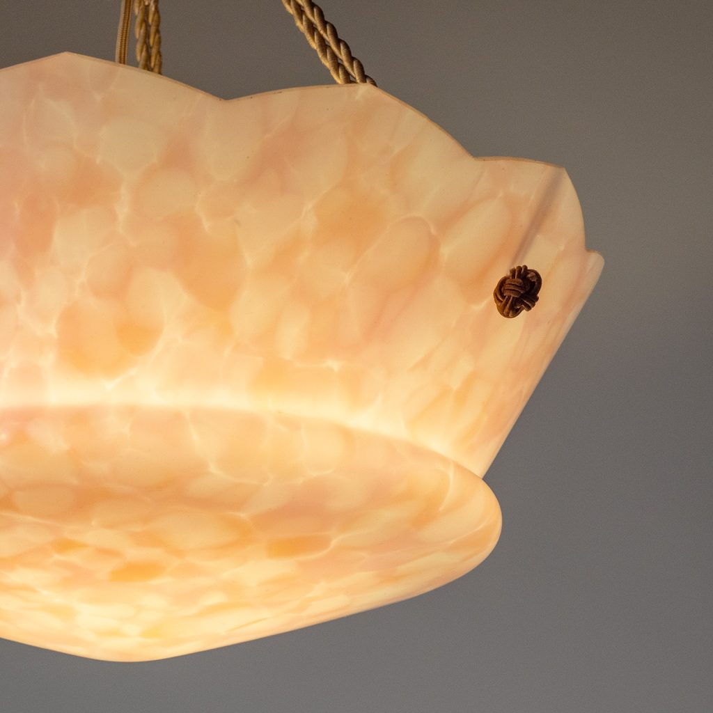 Art Deco Glass Suspension Light, circa 1930