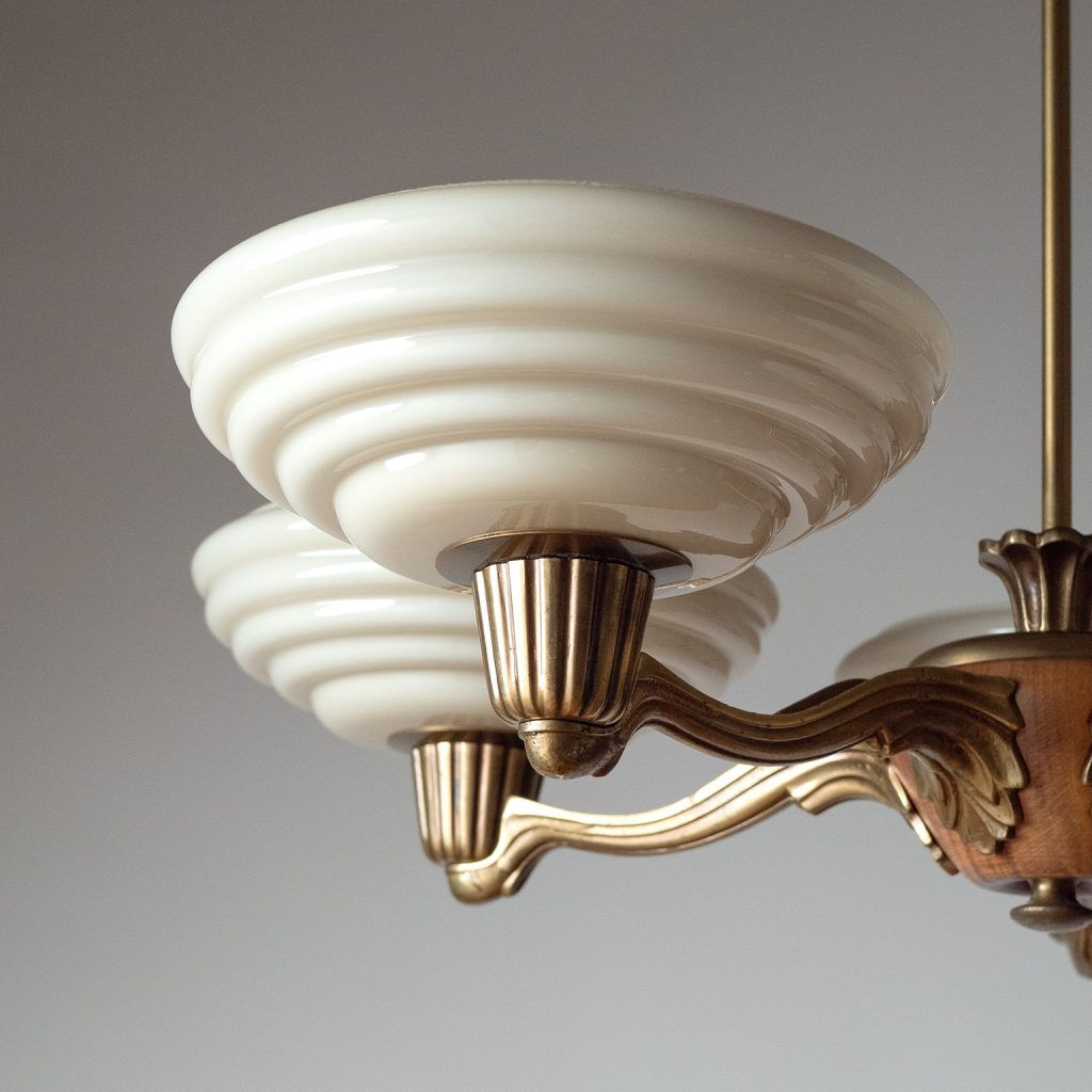 Swedish Art Deco Chandelier, 1930s