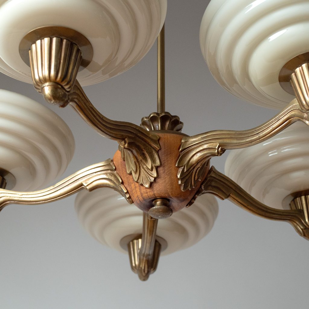 Swedish Art Deco Chandelier, 1930s