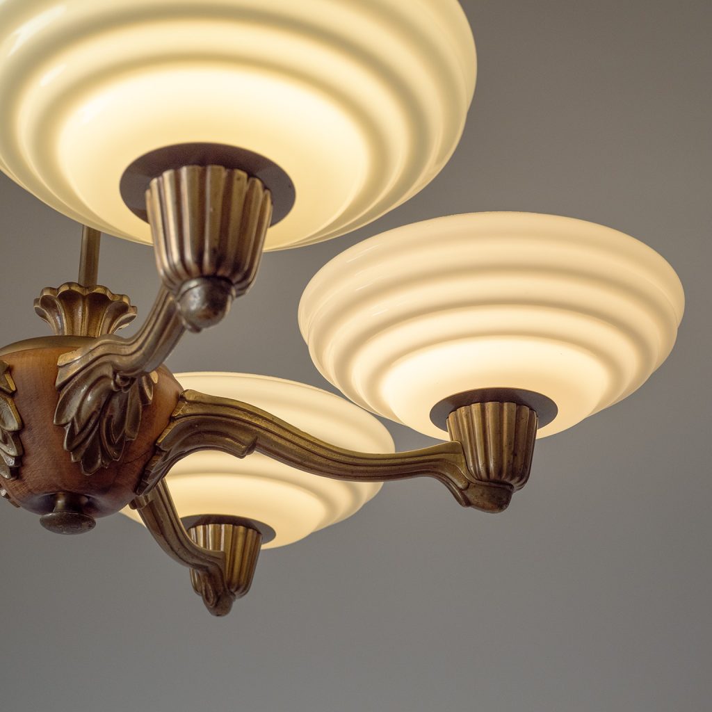 Swedish Art Deco Chandelier, 1930s