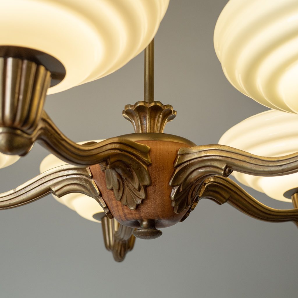 Swedish Art Deco Chandelier, 1930s