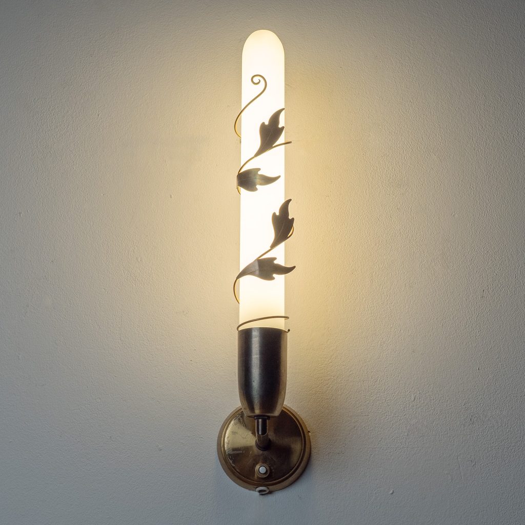 Danish Brass Wall Lights, 1940s