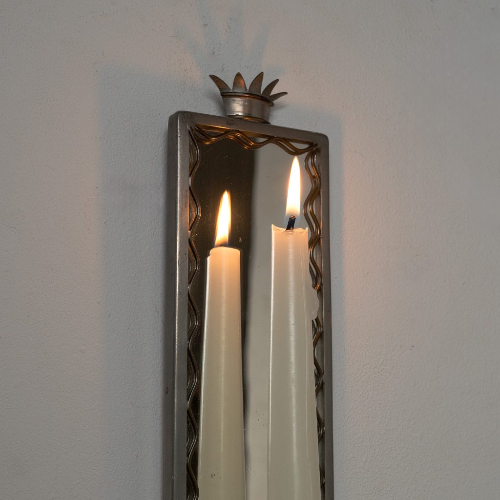 Swedish Grace Mirror Candle Sconces, 1930s