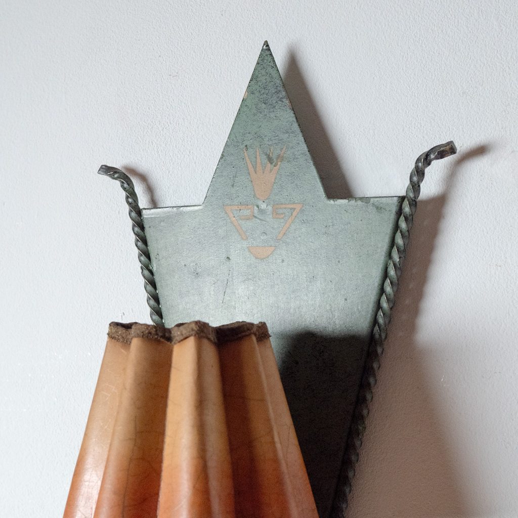 Swedish Patinated Iron Sconces, 1930s