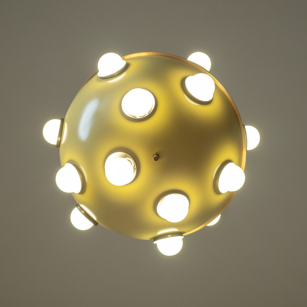 Modernist Oscar Torlasco Chandelier, 1950s