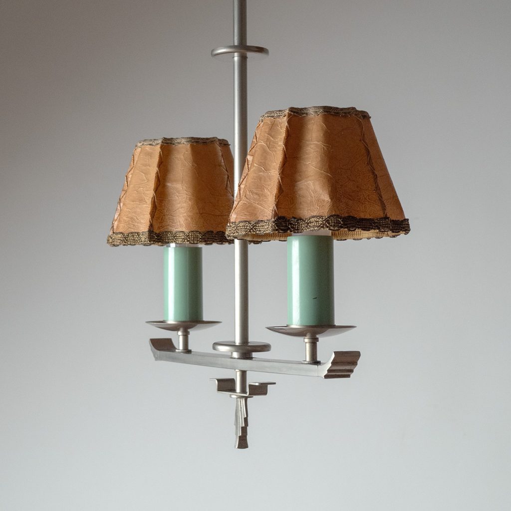 Christian Bergh Two-Arm Nickel Pendant, 1930s