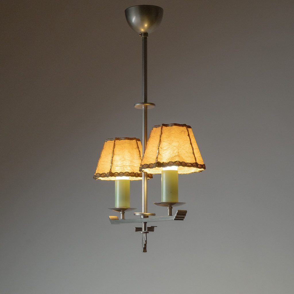 Christian Bergh Two-Arm Nickel Pendant, 1930s