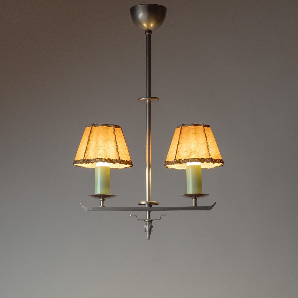 Christian Bergh Two-Arm Nickel Pendant, 1930s