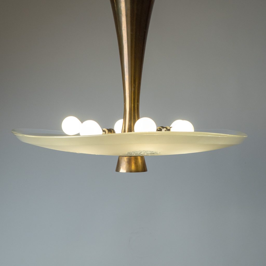 Max Ingrand Model 1748 Ceiling Light, 1950s