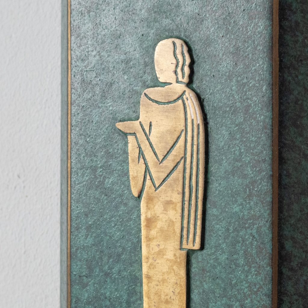 Swedish Grace Patinated Brass Candle Sconces, circa 1930