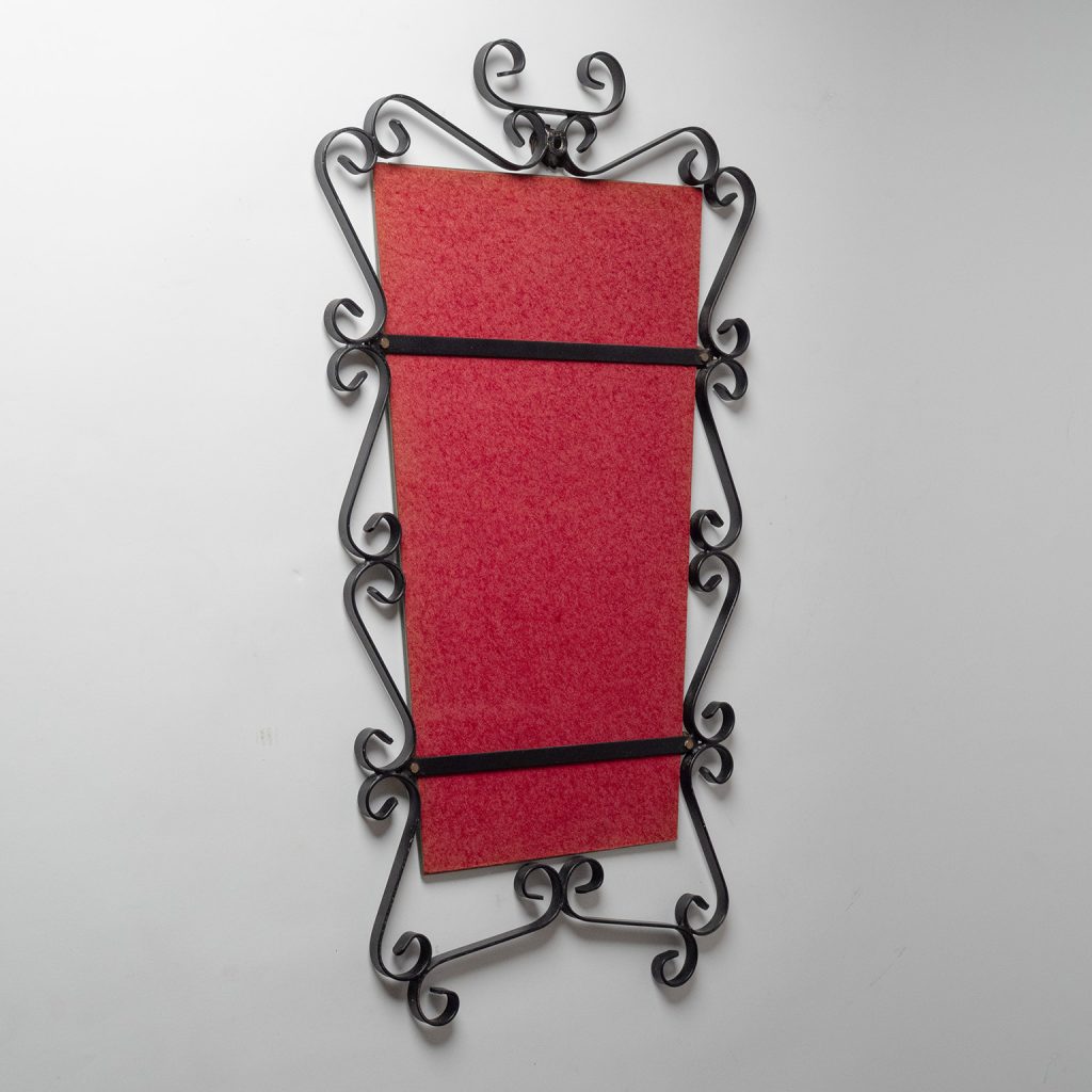 French Wrought Iron Mirror, 1960s