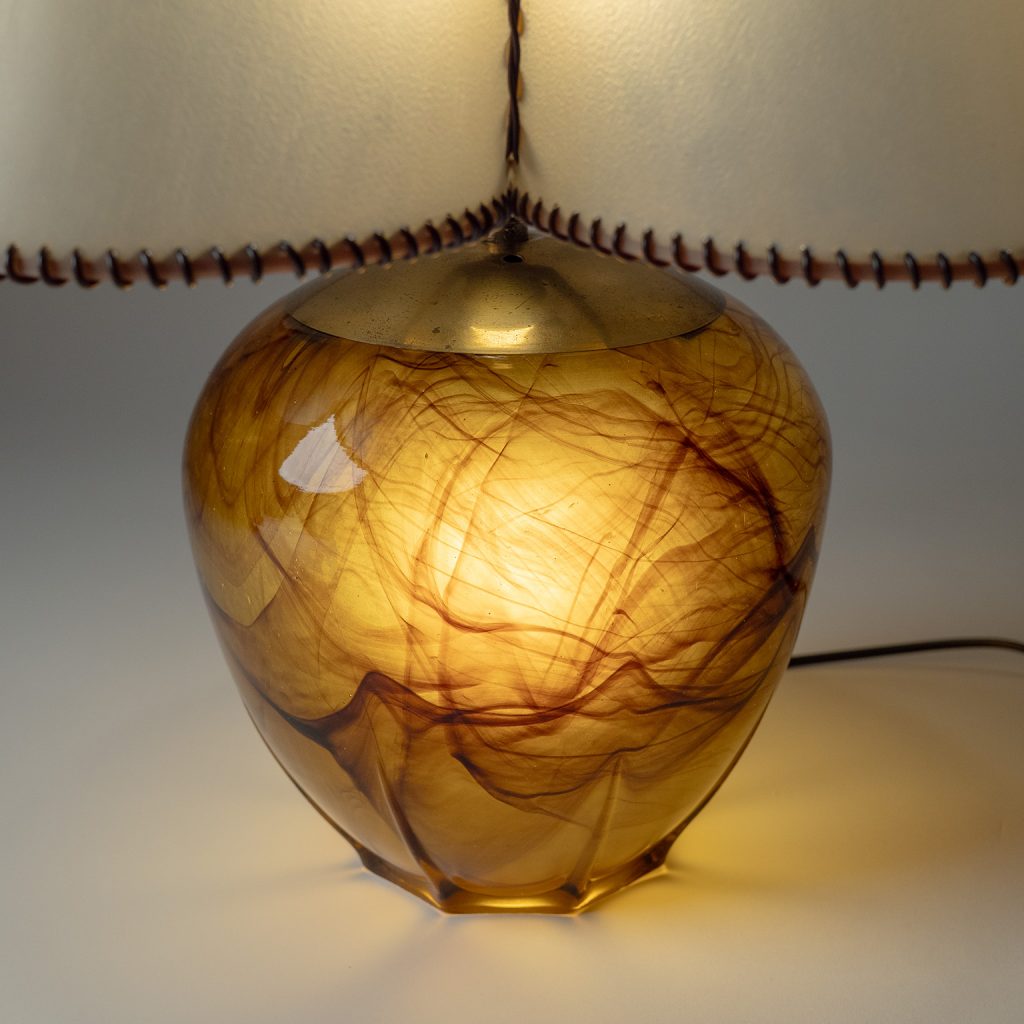 Austrian Glass Table Lamp, circa 1950