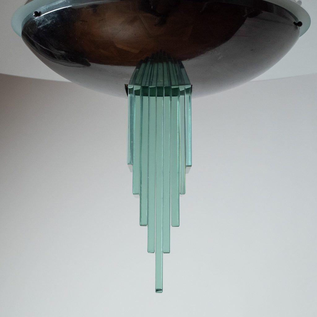 Large Italian Art Deco Pendant, Pietro Chiesa, Gio Ponti, 1930s
