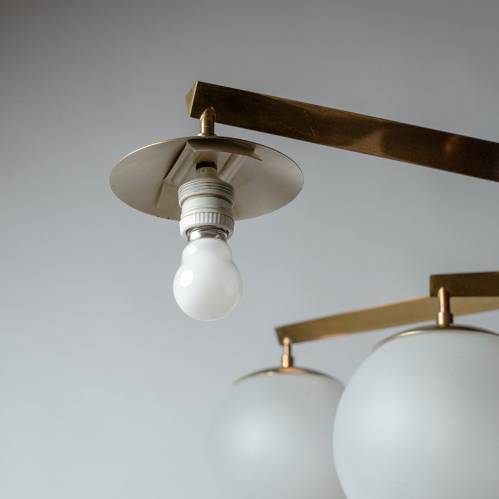 Angelo Lelii Stella A 12 Chandelier, circa 1960