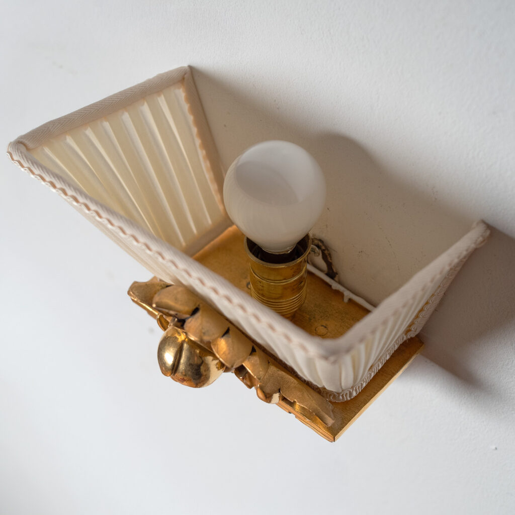 Swedish Giltwood Sconces, circa 1950