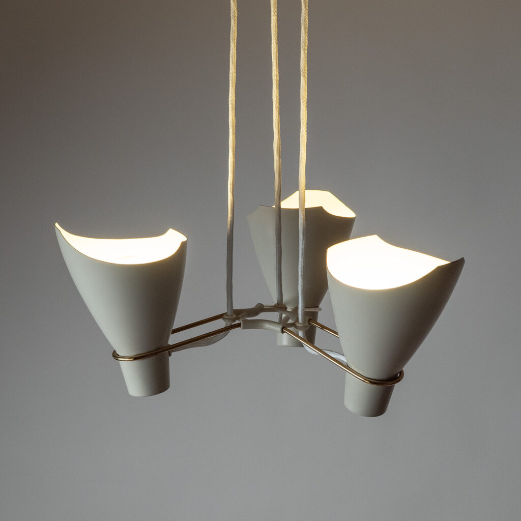 Swedish Suspension Uplight Chandelier, 1960s