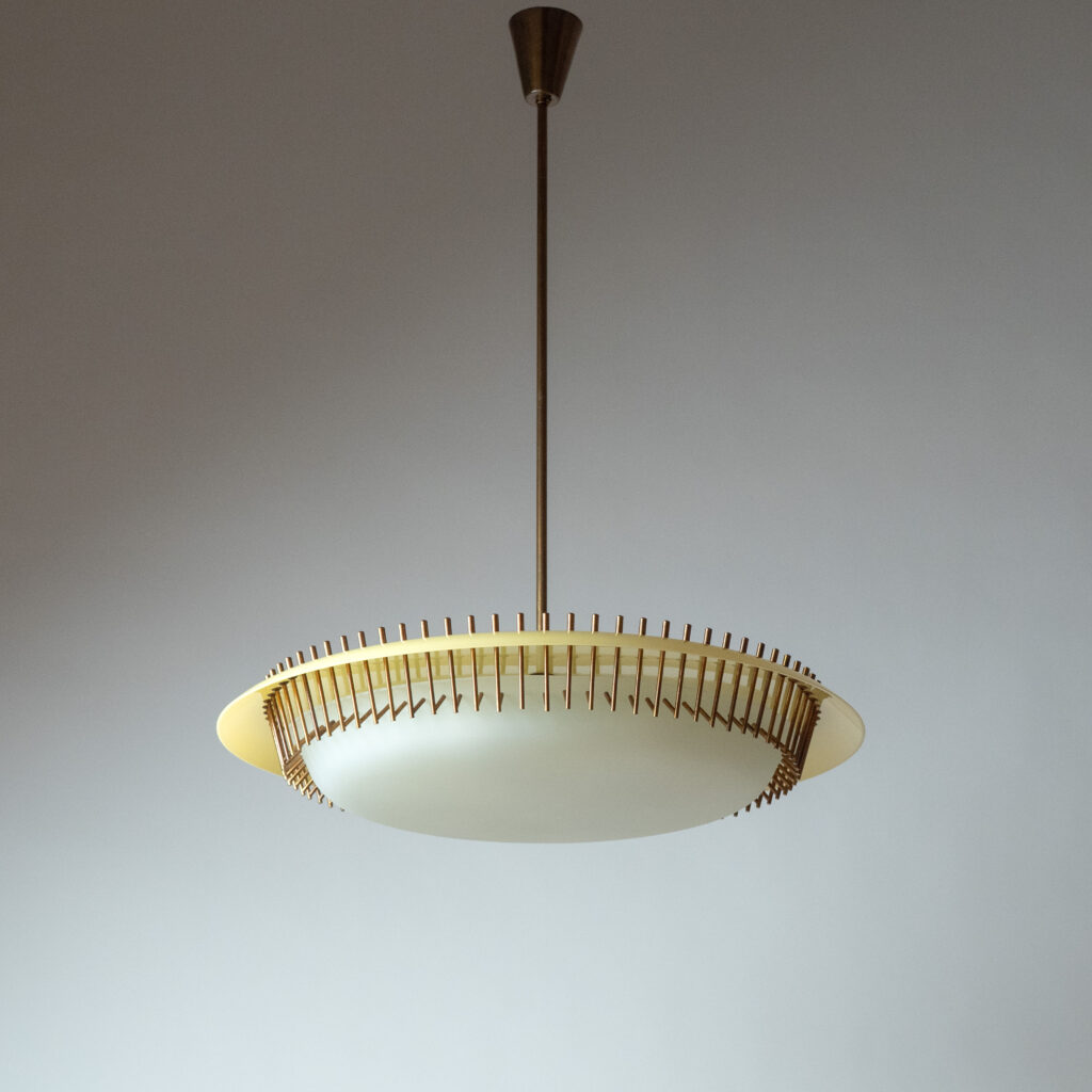 Angelo Lelii Modernist Chandelier, 1958