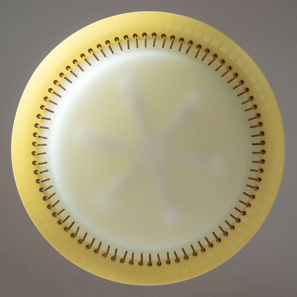 Angelo Lelii Modernist Chandelier, 1958