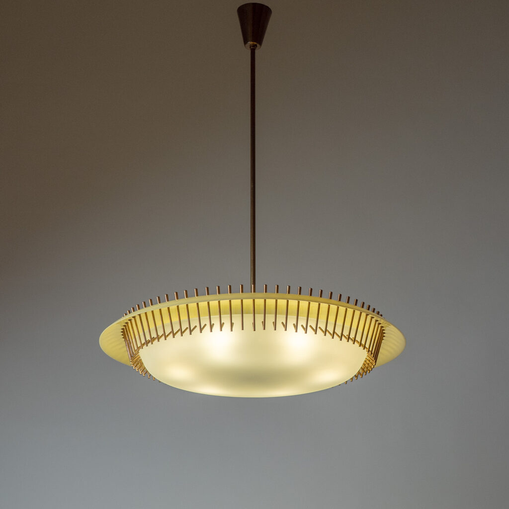 Angelo Lelii Modernist Chandelier, 1958