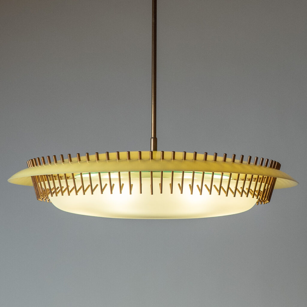 Angelo Lelii Modernist Chandelier, 1958