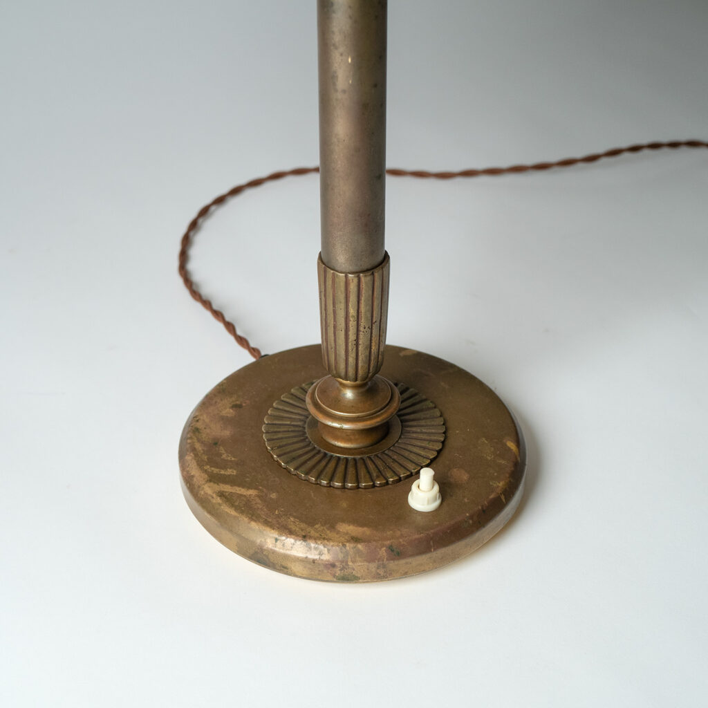 Swedish Brass Table Lamp, circa 1940