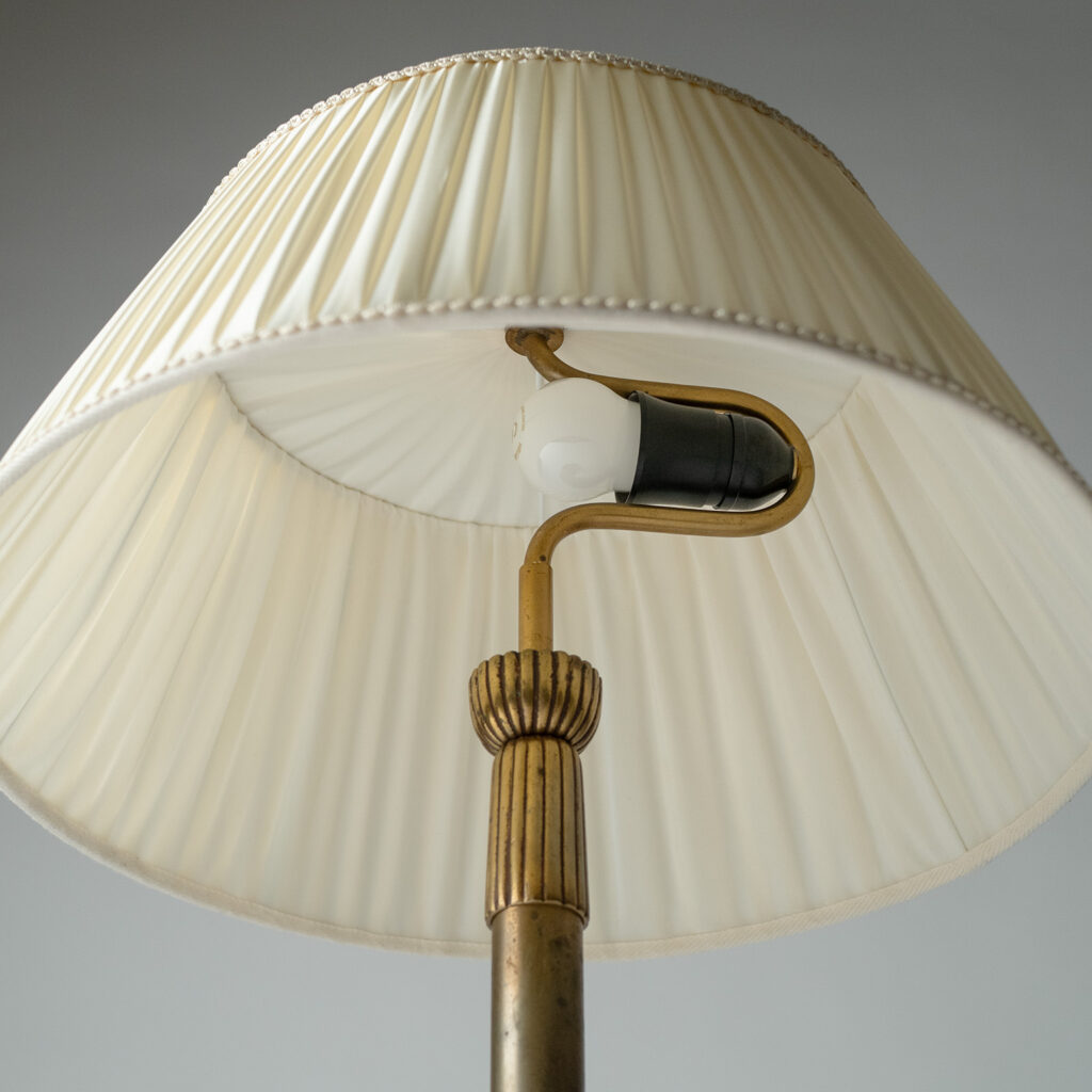 Swedish Brass Table Lamp, circa 1940