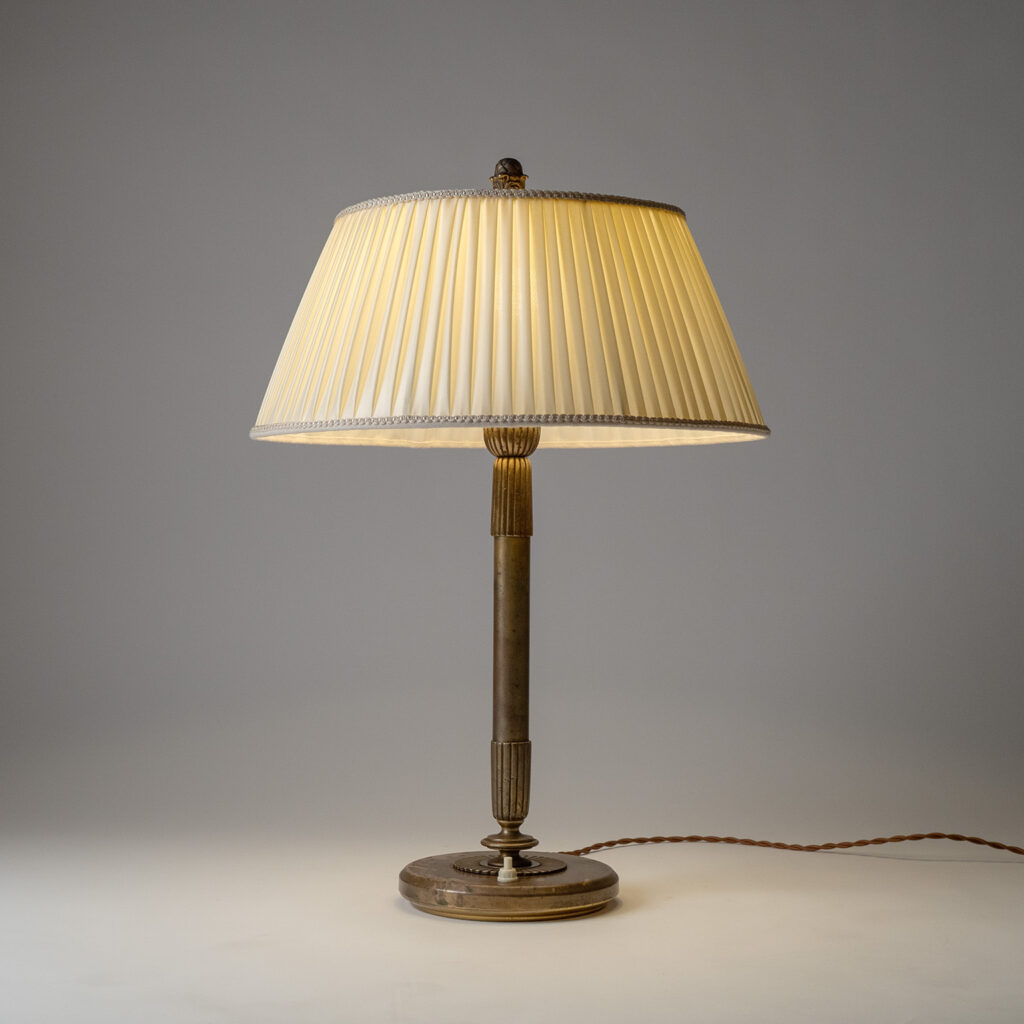 Swedish Brass Table Lamp, circa 1940
