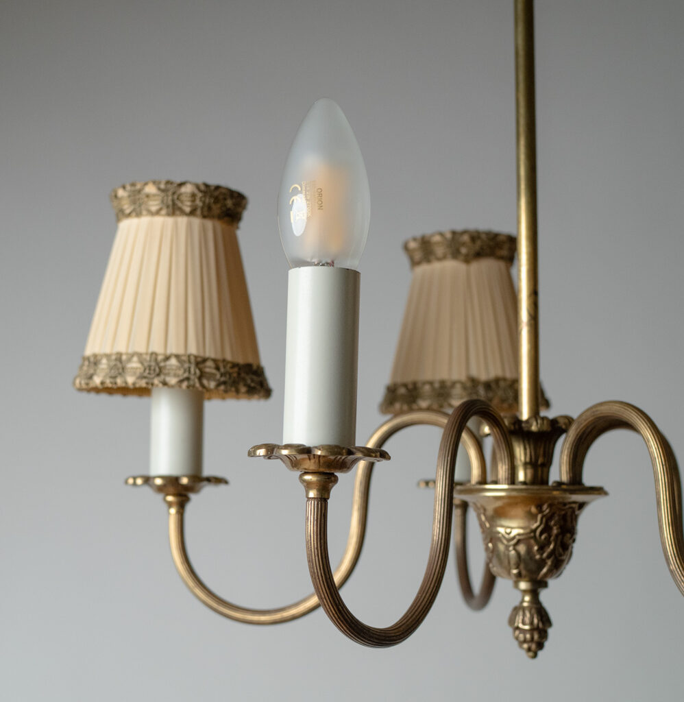 Bröderna Malmströms Brass Chandelier, 1950s