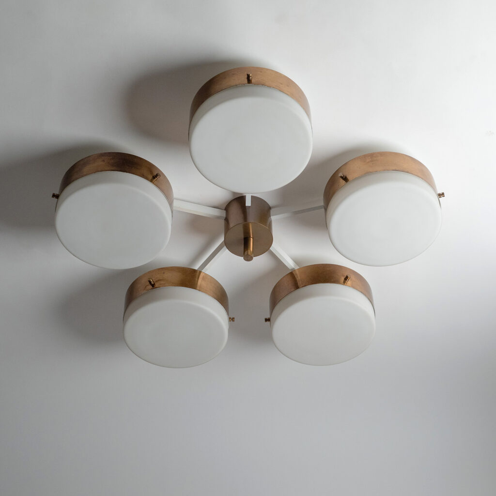 Gio Ponti Ceiling Light, circa 1960