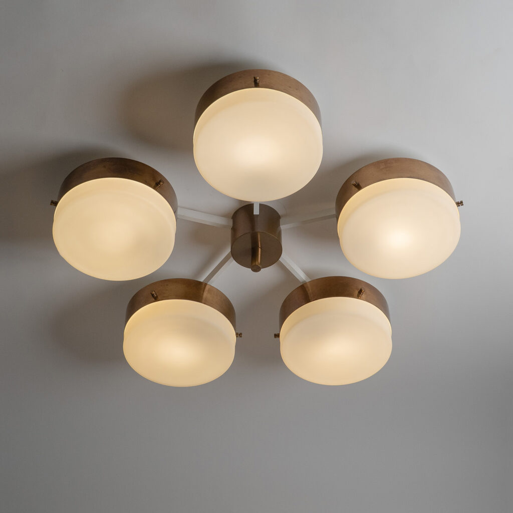 Gio Ponti Ceiling Light, circa 1960