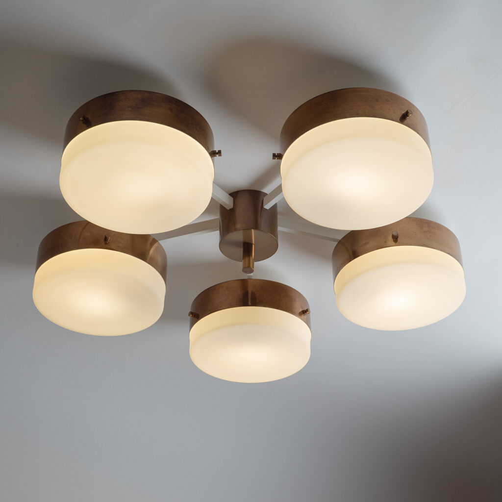 Gio Ponti Ceiling Light, circa 1960