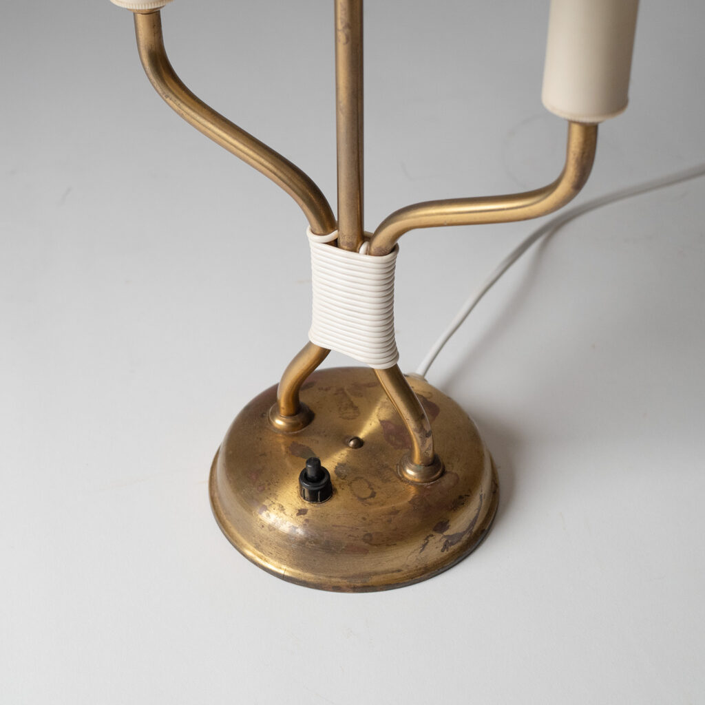 Swedish Brass Table Lamp, circa 1950