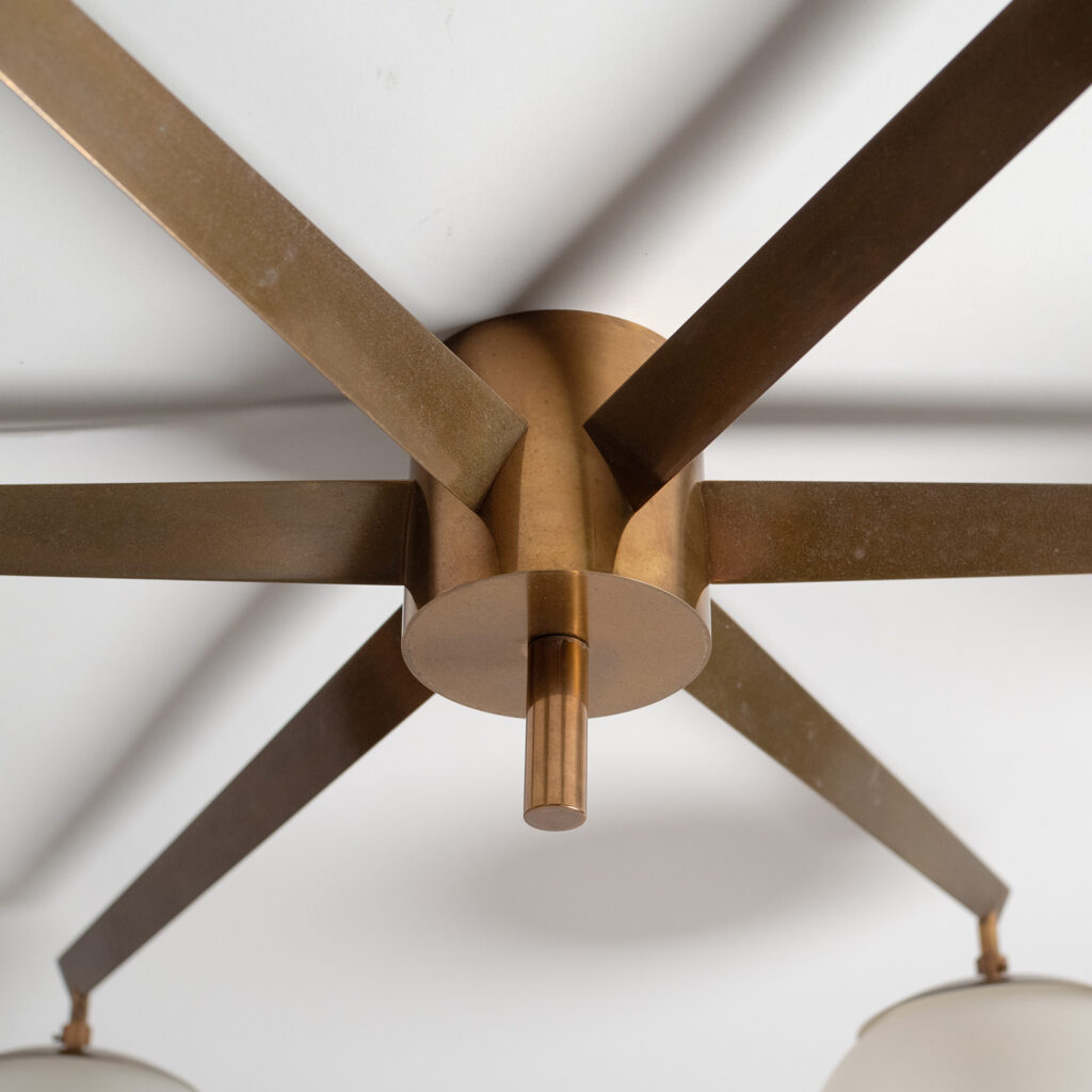 Angelo Lelii Stell A 6 Ceiling Light, circa 1960