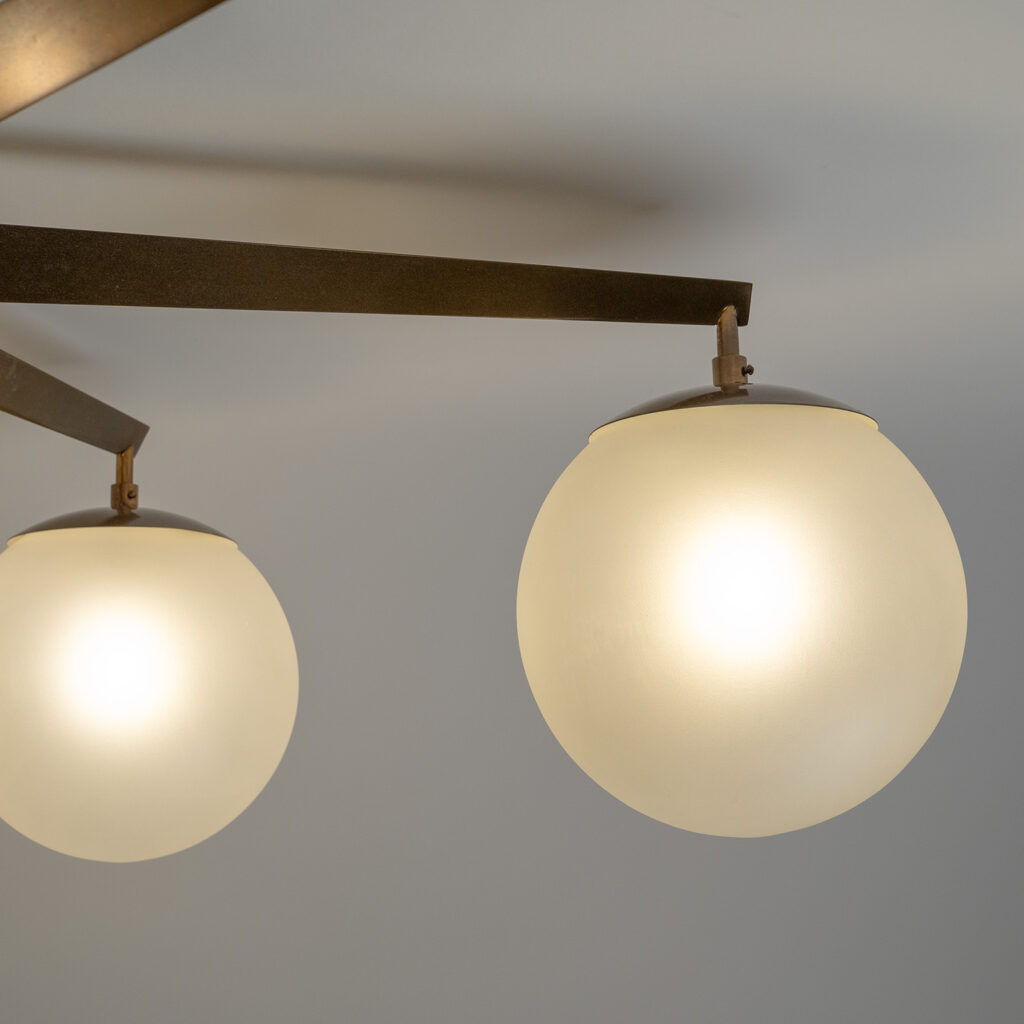 Angelo Lelii Stell A 6 Ceiling Light, circa 1960