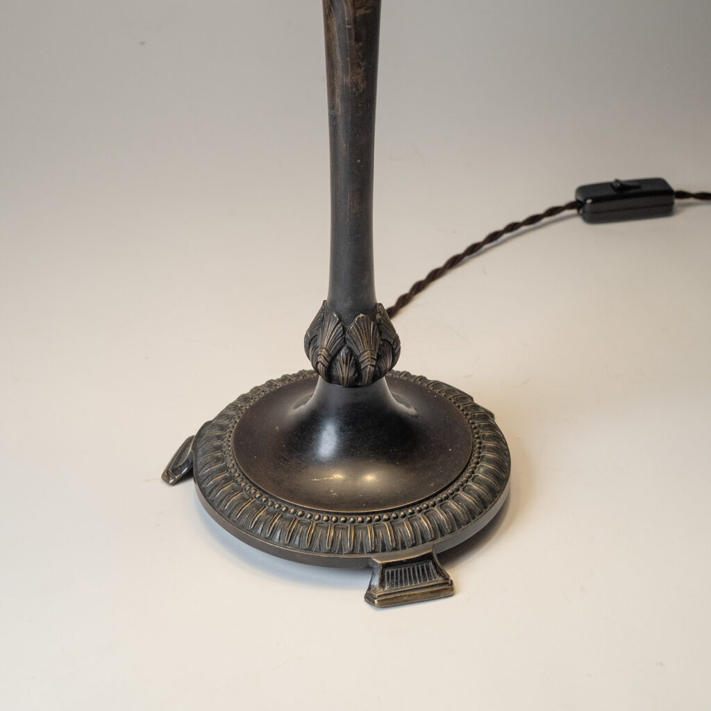Bronze Jugendstil Table Lamp, 1920s