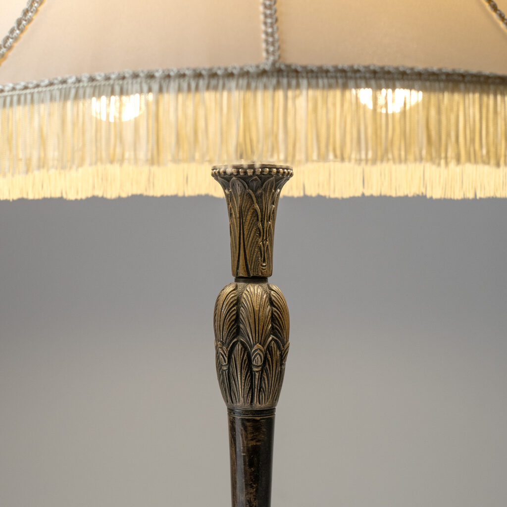 Bronze Jugendstil Table Lamp, 1920s