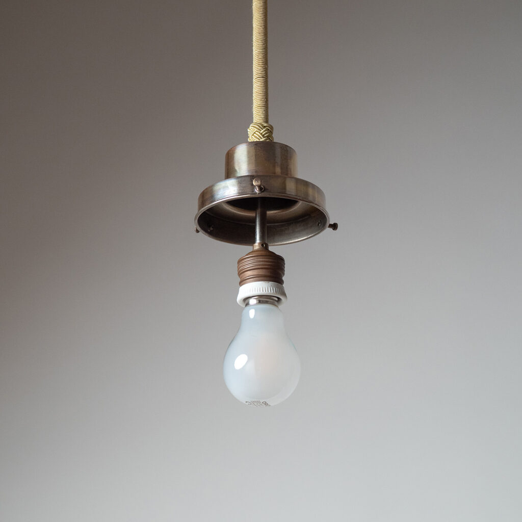 Art Deco Enameled Glass Pendant, circa 1930