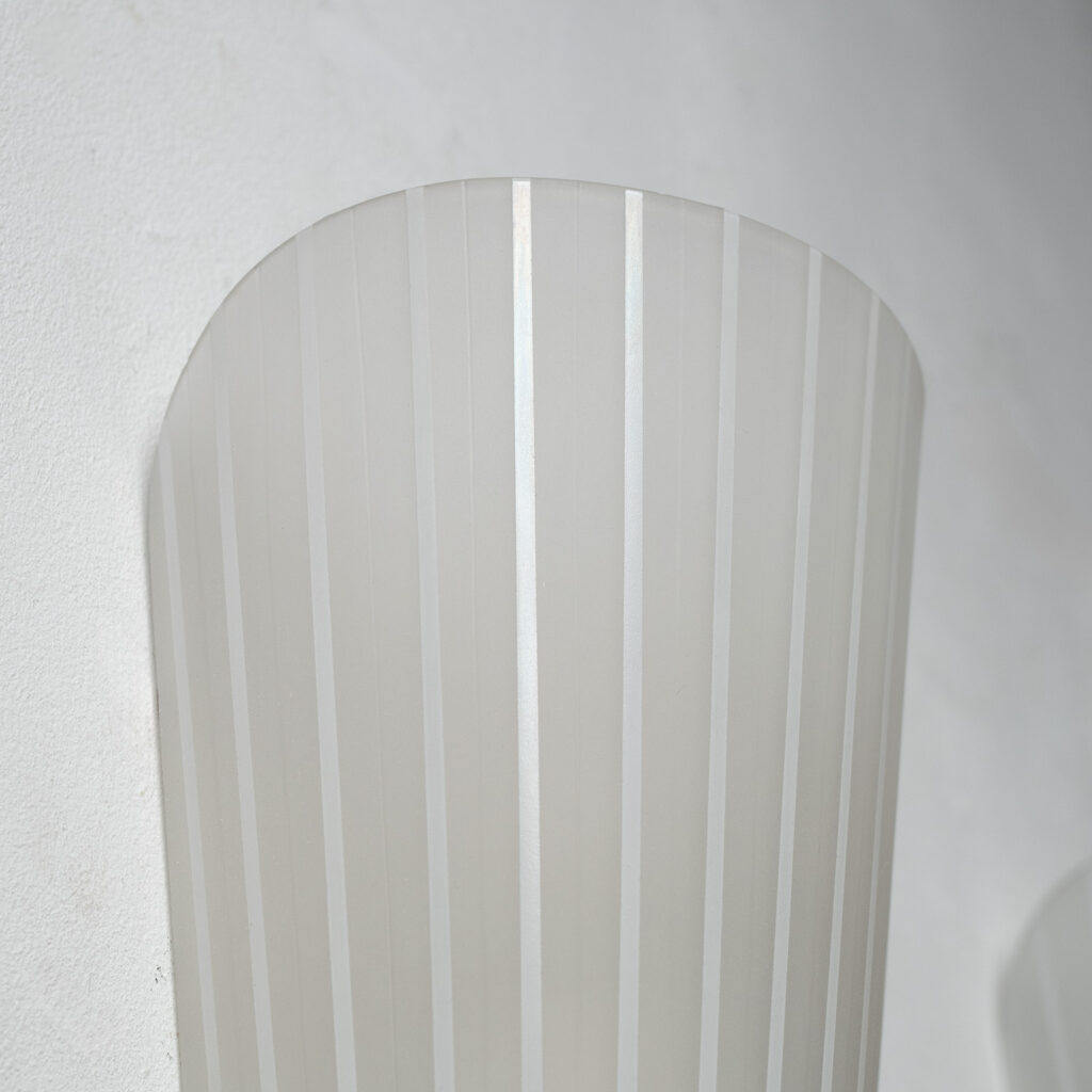 German Striped Glass Sconces, 1950s