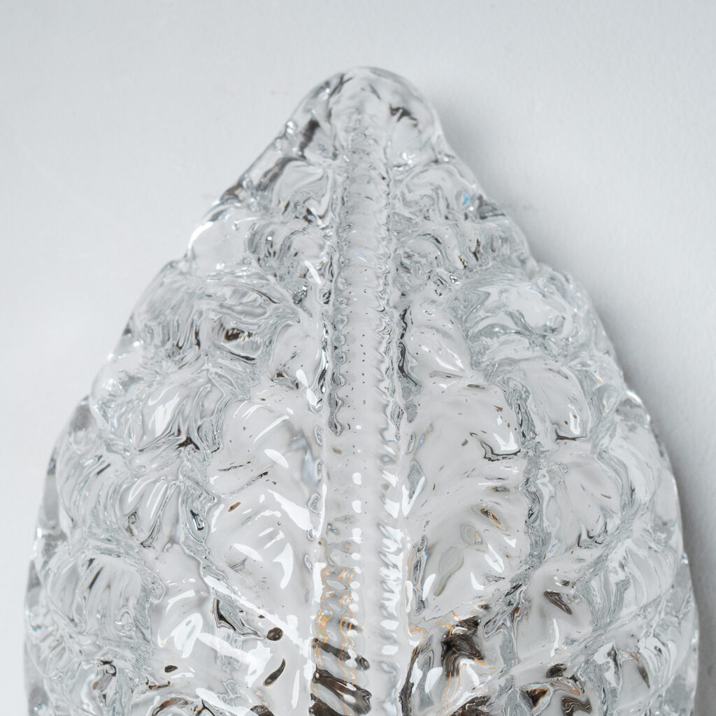 Fritz Kurtz Orrefors Glass Sconces, 1940s